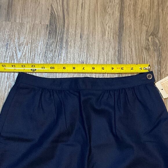 Pendleton Blue A-Line Skirt Womens Made in U.S.A. 100% Wool Lined Size 8 Pockets - Picture 8 of 9